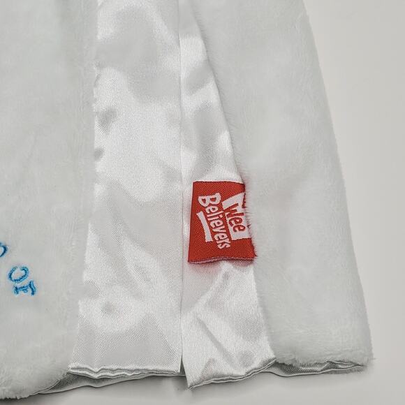 Wee Believers Child of God Lamb Sheep Lovey White Blue Security Blanket - Picture 4 of 13